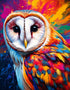 Barny the Barn Owl Art Canvas